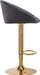 Stol bari Activeshop QS-B16G, velvet, i gri