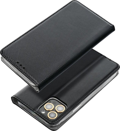 Këse librak për telefon Motorola Moto G73 5G, me magnet, me xhep për karta, e zezë