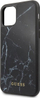 Kuti telefoni Guess Marble për iPhone 11 Pro, TPU, me pamje mermeri, e zezë
