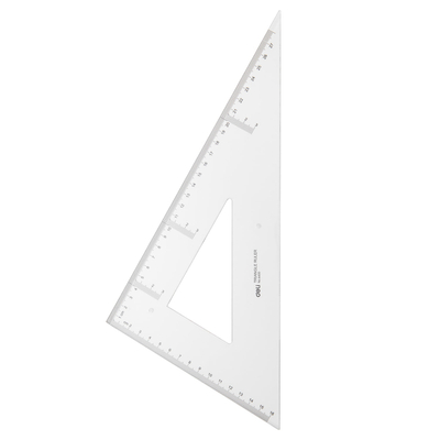 Trekëndësh këndmatës DELI 28cm 6430 1/24