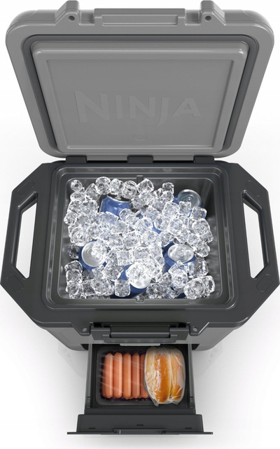 Frigorifer portativ Ninja FrostVault FB131EUGY, 28L, me sirtar Dry Zone, ngjyrë gri