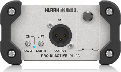 Direct box aktiv Klark Teknik Pro DI Active DI 10A, 1 kanal, trup metalik, gri
