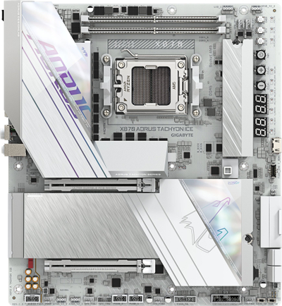 Pllakë amë Gigabyte X870 A Tachyon Ice, socket AM5, chipset AMD X870, E-ATX
