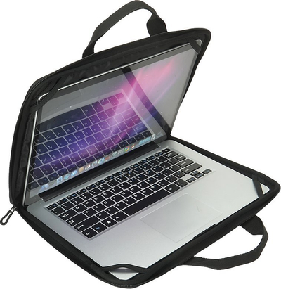 Mbështjellës laptopi Deltaco Neoprene, 13"-14", i zi