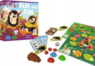 Lojë tavoline Run and Fun Haba, me iriqë, për familje, plot ngjyra