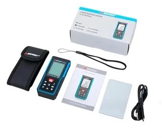 Matës lazer për distanca 50m, ekran LCD, IP54, i zi