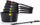 Set gotash matëse Oxo Measuring Cup, 6 pjesë, plastikë, e zezë