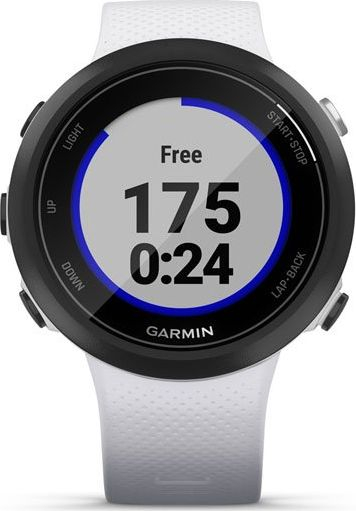 Smartwatch Garmin Swim 2, GPS, mat rrahjet e zemrës, White Stone