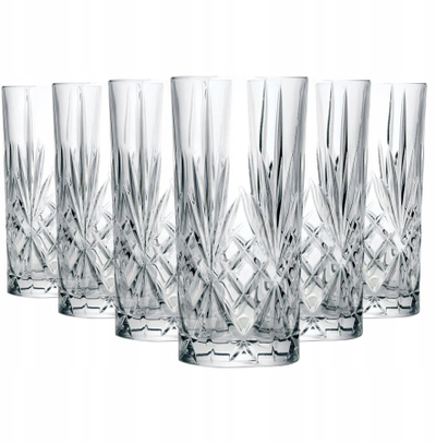 Set gota koktejli dhe uji RCR Melodia, kristal 350ml, 6 copa, transparent