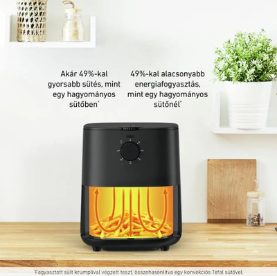 Fritezë me ajër Tefal Essential EY130815, 1400W, 3.5L, e zezë