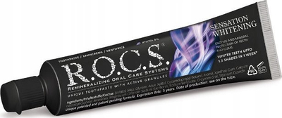 Pasta dhëmbësh Rocs Sensation Whitening, për zbardhje, 74 g
