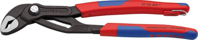 Kapëse universale për tuba Knipex Cobra 87 02 250, 250mm, me doreza 2 pjesëshe, të lustruara