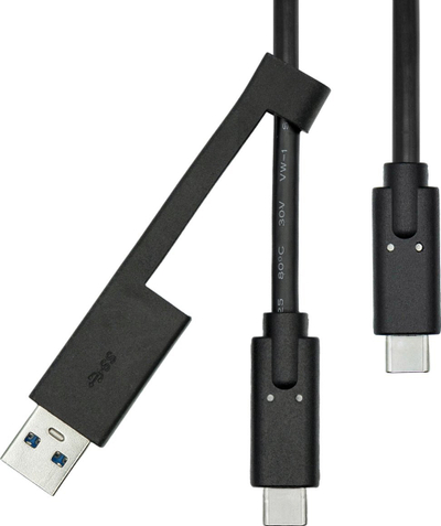 Kabllo USB ProXtend USBCWA-001, USB A dhe USB C në USB C, 1 m, e zezë