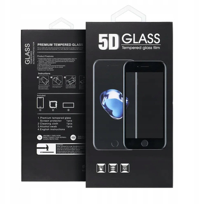 Заштитно стакло 5D Full Glue за Samsung Galaxy A16, калено стакло, црно