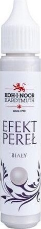 Ngjyrë dekorative Koh-I-Noor Pen Pearl Effect, 30 ml, e bardhë