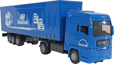 Lodër kamion Kids Globe MAN Truck me rimorkio, 30cm, shumëngjyrësh