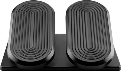 Потпирач за нозе Powerton ERGO STEPPER, ергономски, црн