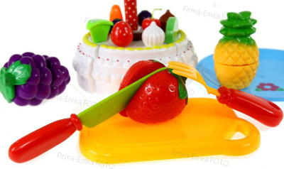 Set lodrash kuzhine Fruits Cake For Cutting Swede, fruta dhe tortë prerëse, për kalamaj, shumëngjyrësh