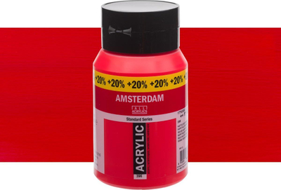 Bojë akrilike Amsterdam Standard Series 396, kavanoz, Naphthol Red Medium, e kuqe