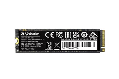 SSD M.2 Verbatim Vi5000, 1TB, PCIe Gen 4 NVMe