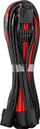 Kabllo CableMod PRO ModMesh 12VHPWR në 3x PCI-e, 45cm, zi e kuqe