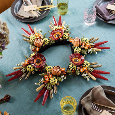 Set LEGO Icons Dried Flower Centrepiece 10314, 812 copa, për të rritur, shumëngjyrësh