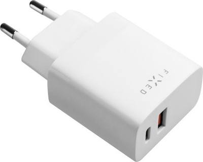 Karikues muri FIXED USB C USB, 20W, PD QC 3.0, i bardhë