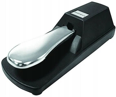 Pedal sustain Kurzweil KP-2, universal, me kabllo 6.3 mm, i zi e i bardhë