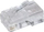 Set konektorësh RJ45 S-Impuls TC 72054, 8P4C, për kabllo të sheshta, 25 copë, transparentë