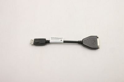 Adapter Lenovo DisplayPort në DVI, dongëll, i zi