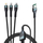 Kabllo USB 4smarts PremiumCord Multi 18W, 3 në 1, 150 cm, e zezë