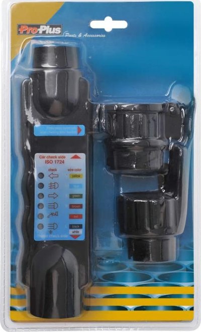Tester prize për rimorkio Shumee ProPlus 343524, 7-pin, 12 V, i zi