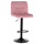 Stol bar HM DIANA HM202.42, rrotullues, kadife, dusty pink