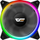 Set ventilatorësh Darkflash DR12 Pro, 5x120mm, RGB me hub dhe telekomandë, të zinj