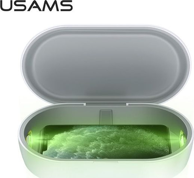 Sterilizues UV Usams US-ZB138 me karikim wireless 10W, aromaterapi, i bardhë