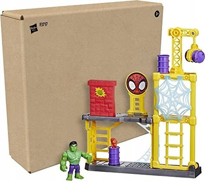 Сет игри Hasbro Marvel Spidey and His Amazing Friends Hulk’s Smash Yard, фигура Халк, над 3 години, повеќебоен
