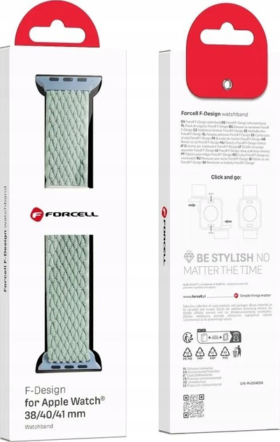 Rrip ore FORCELL F-Design FA02 për Apple Watch, najlon me magnet, 38 40 41 mm, ngjyrë cacti