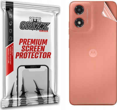 Film mbrojtës për pjesën e pasme GrizzGlass UltraSkin GRZ8597 për Motorola Moto G04, transparent