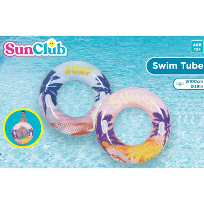Rreth notues Sun Club Summer 35279, 100 cm, PVC i fortë, rozë