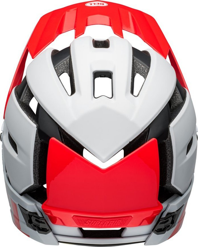 Helmetë çiklizmi Full Face Bell Super Air R Mips Spherical, MTB, e bardhë infrakuqe mat me shkëlqim