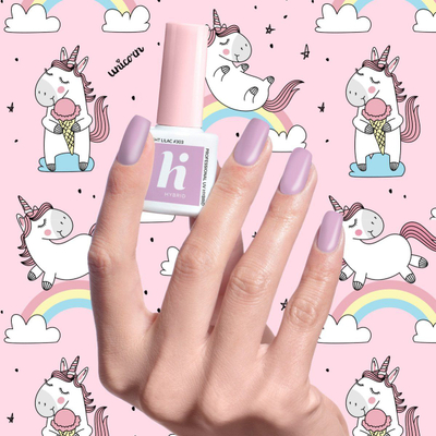 Llak thonjsh hibrid Hi Hybrid Unicorn 303 Light Lilac, 5ml, lila e çelët