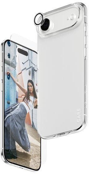 Fole mbrojtëse PanzerGlass SAFE CARE 3 në 1 për iPhone 17 Air, set, transparente