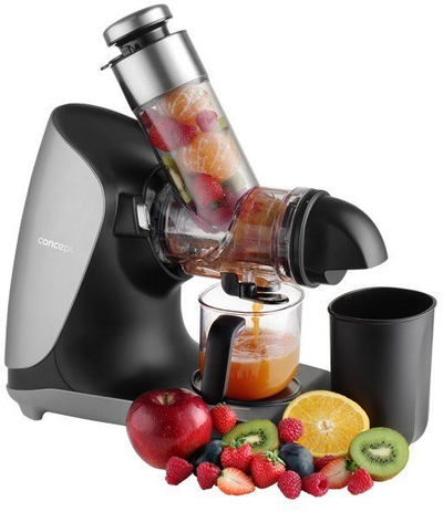 Shtrydhëse frutash Concept Nutriboost LO7250, 65 dB, hapje 76 mm, ngjyrë argjendi