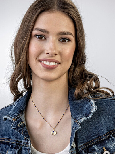 Qafore për femra Emily Westwood EWN23039G, e artë/kaltër