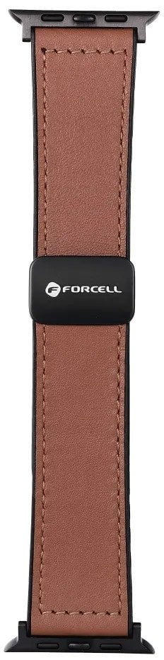 Rrip ore Forcell Strap F-Design FA21 për Apple Watch 38 40 41 mm, lëkurë eko, kafe