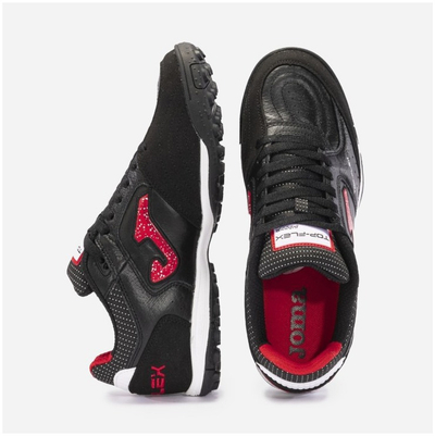 Këpucë futbolli Joma Top Flex 2401 TF, turf, lëkurë natyrale, të zeza