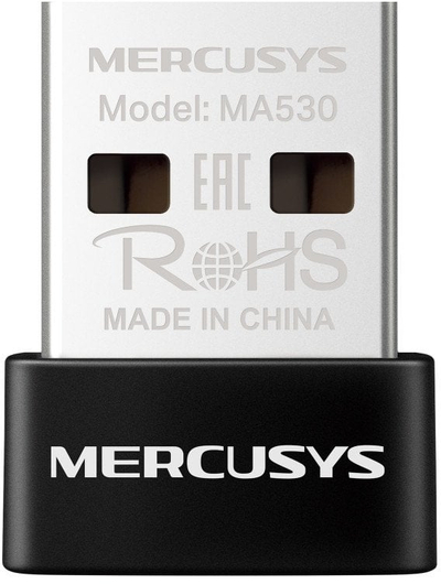 Bluetooth USB адаптер MA530 Nano, Bluetooth 5.3, за PC и лаптоп, црн