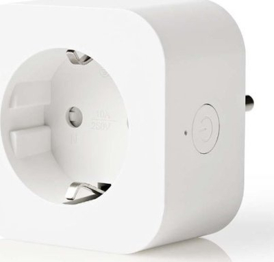 Prizë smart Nedis WiFi SCHUKO, kontroll nga aplikacioni, rron me Alexa edhe Google Home, e bardhë