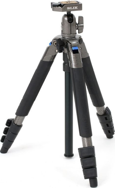 Tripod fotografik Slik Sprint Pro III GM, alumin, me kokë sferike, gri e zezë