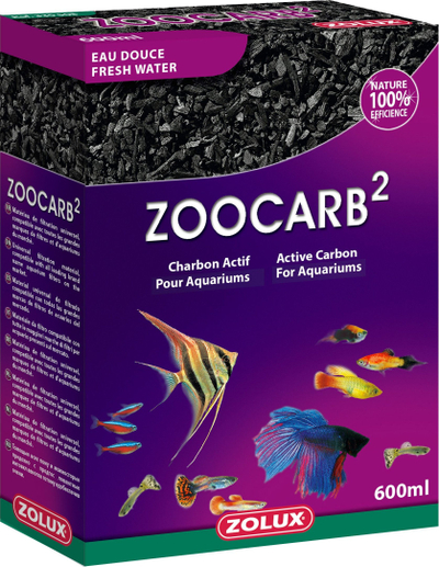 Karbon aktiv për akuarium Zolux Zoocarb2, 600ml, për ujë t’ëmbël